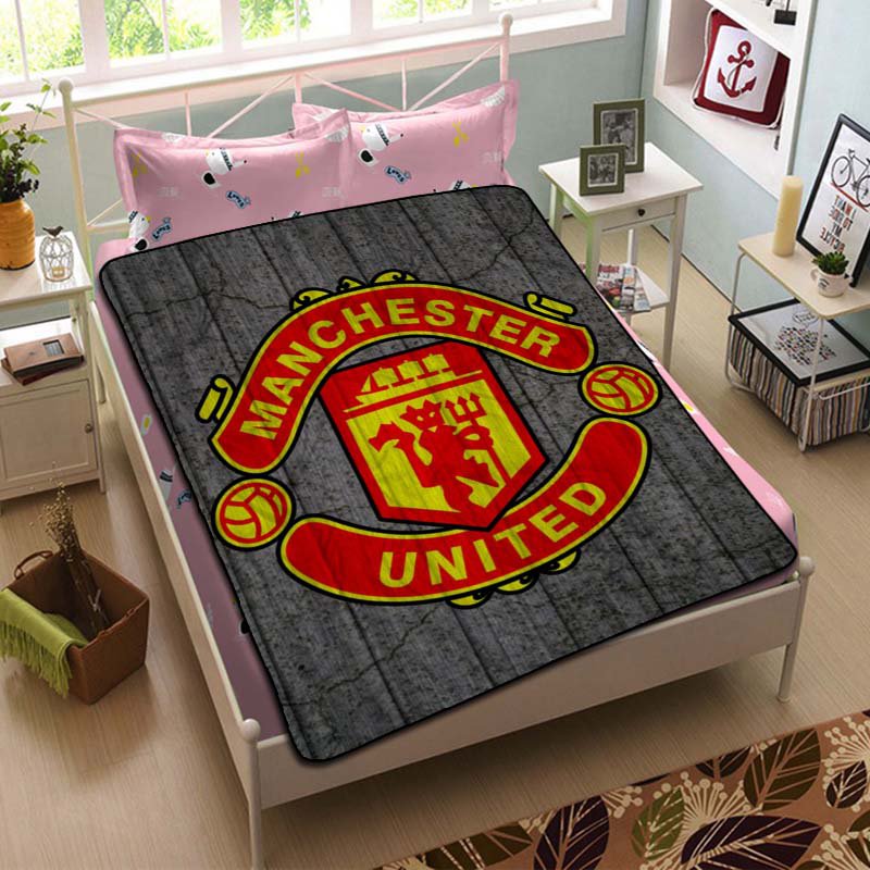 Manchester United FC Football Blanket Throw Fleece Quilt