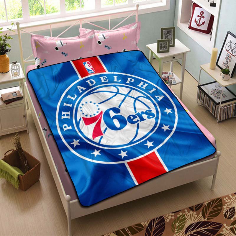 Philadelphia 76ers Basketball Blanket Throw Cooling Sheet