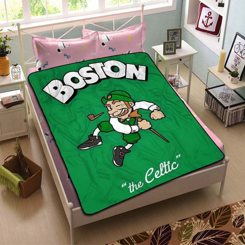 Boston Celtics Basketball Blanket Throw Cooling Sheet