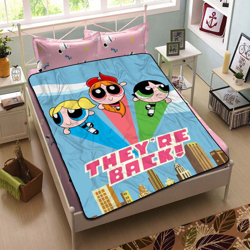 The Powerpuff Girls Characters Blanket Throw Cooling Sheet