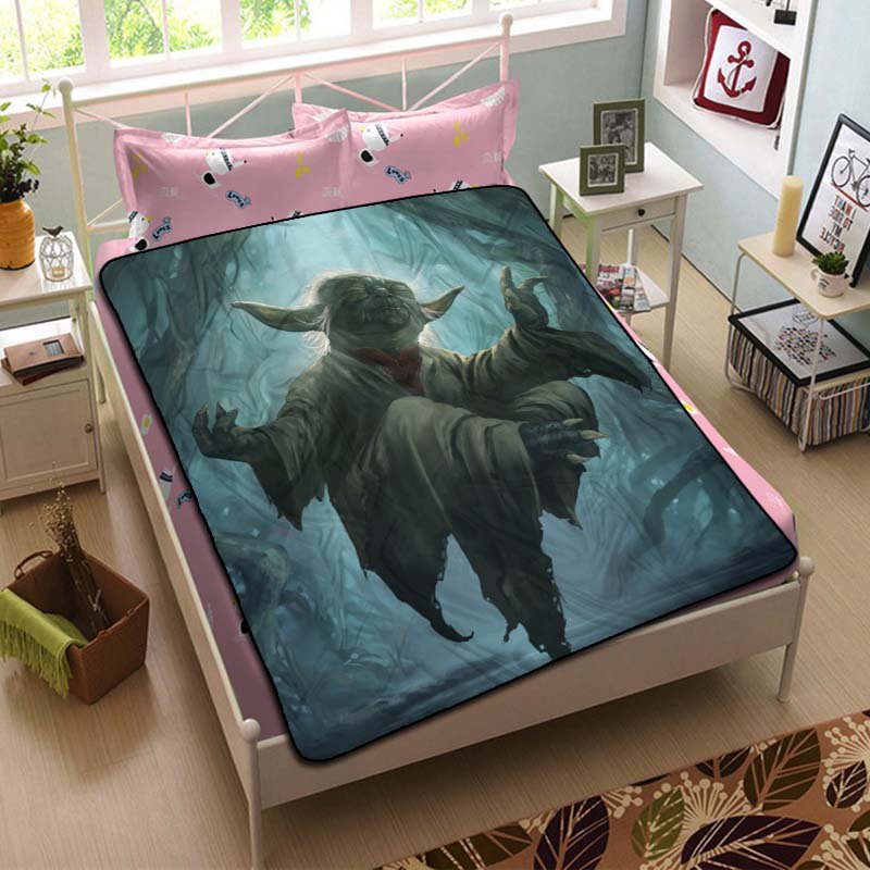 Star Wars Yoda Blanket Throw Fleece Quilt