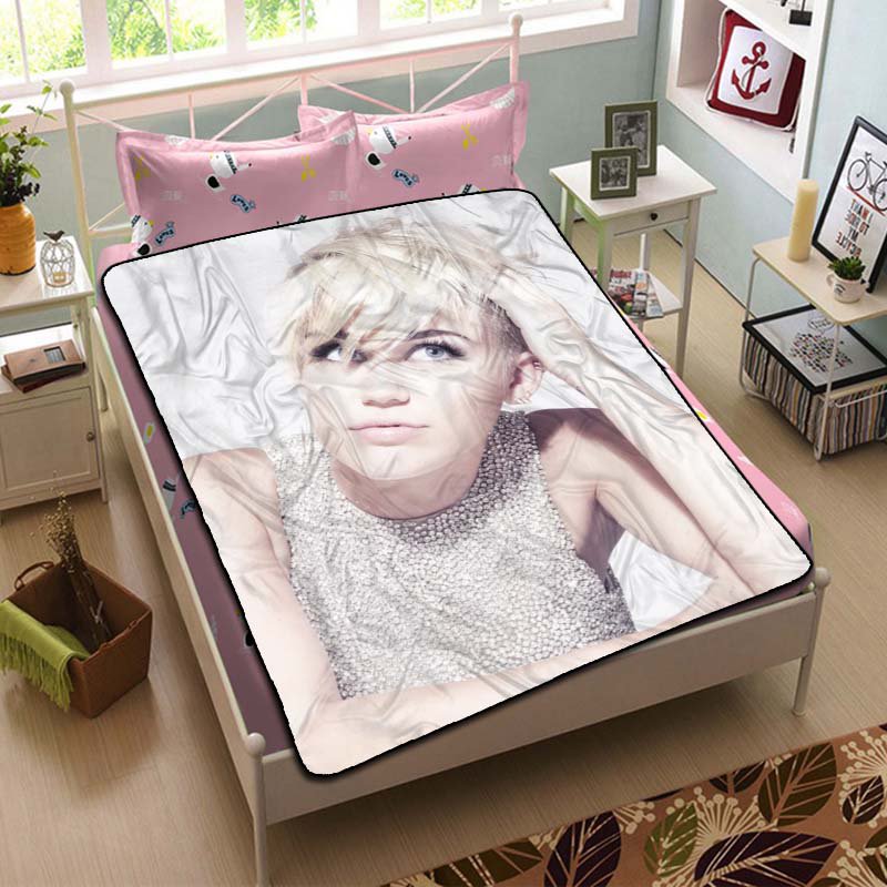 Miley Cyrus Singer Blanket Throw Fleece Quilt