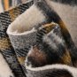 Warm men's sheep wool plaid jacket. Business comfortable warm jacket. Wool plaid