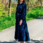 Bohemian maxi dress in lightweight ventilated muslin. 100% cotton. handmade