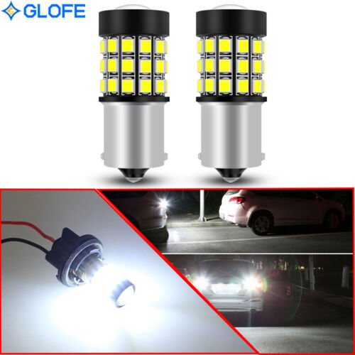 1156 7506 Strobe Blinking Flashing LED Reverse Backup Light Bulbs White