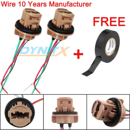 7443 Universal Pigtail Wire Female Socket Harness For DRL Light