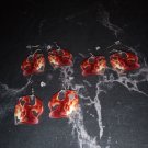 Orange Dragon Earrings