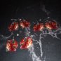 Orange Dragon Earrings