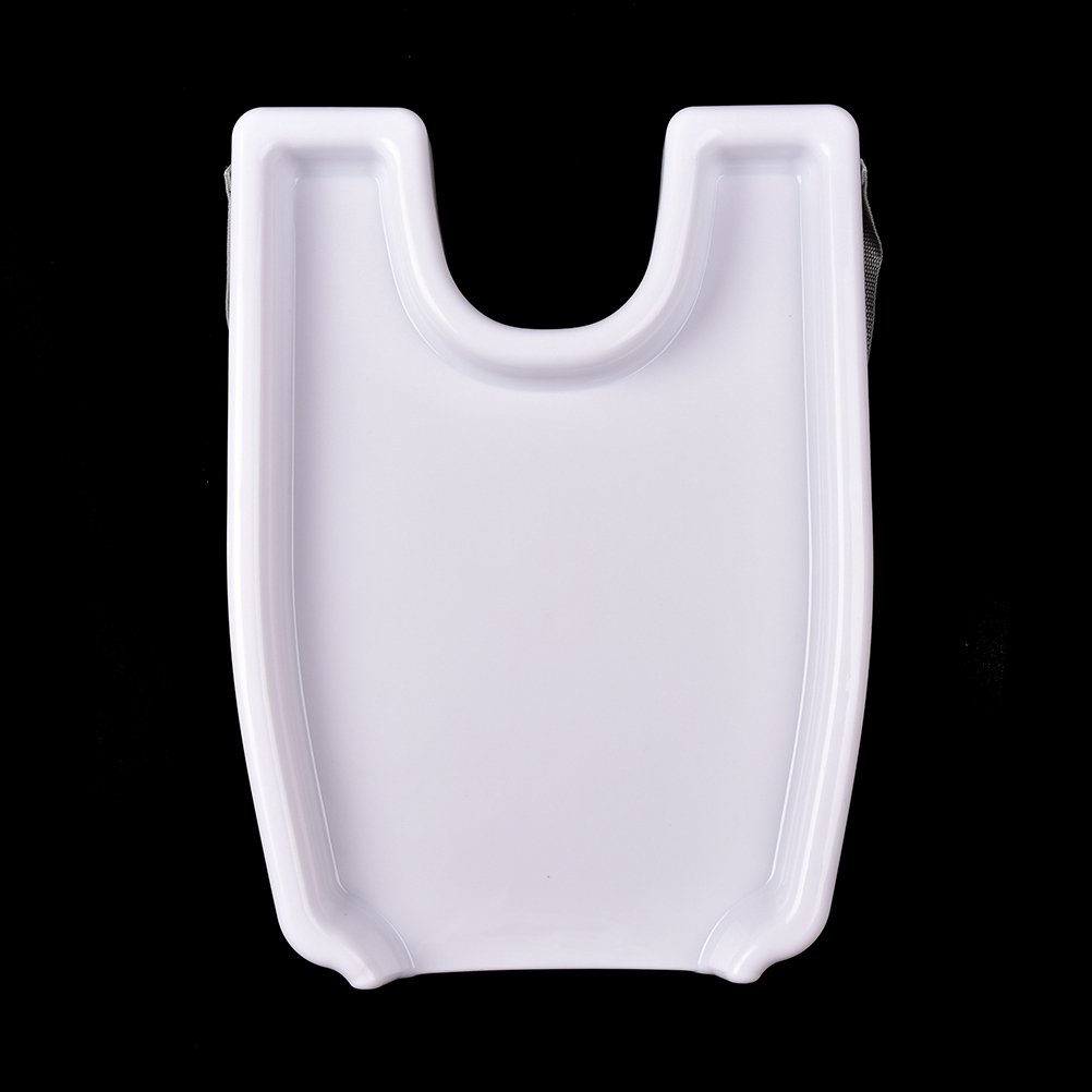 White Shampoo Basin Backwash Sinks Tray Safety Contoured Easy to Wash