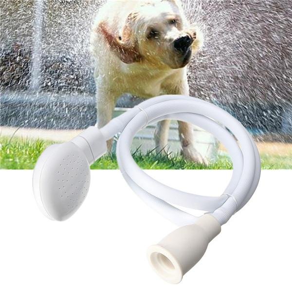 1.2m Dog Shower Head Spray Drains Strainer Pet Bath Hose Sink Washing