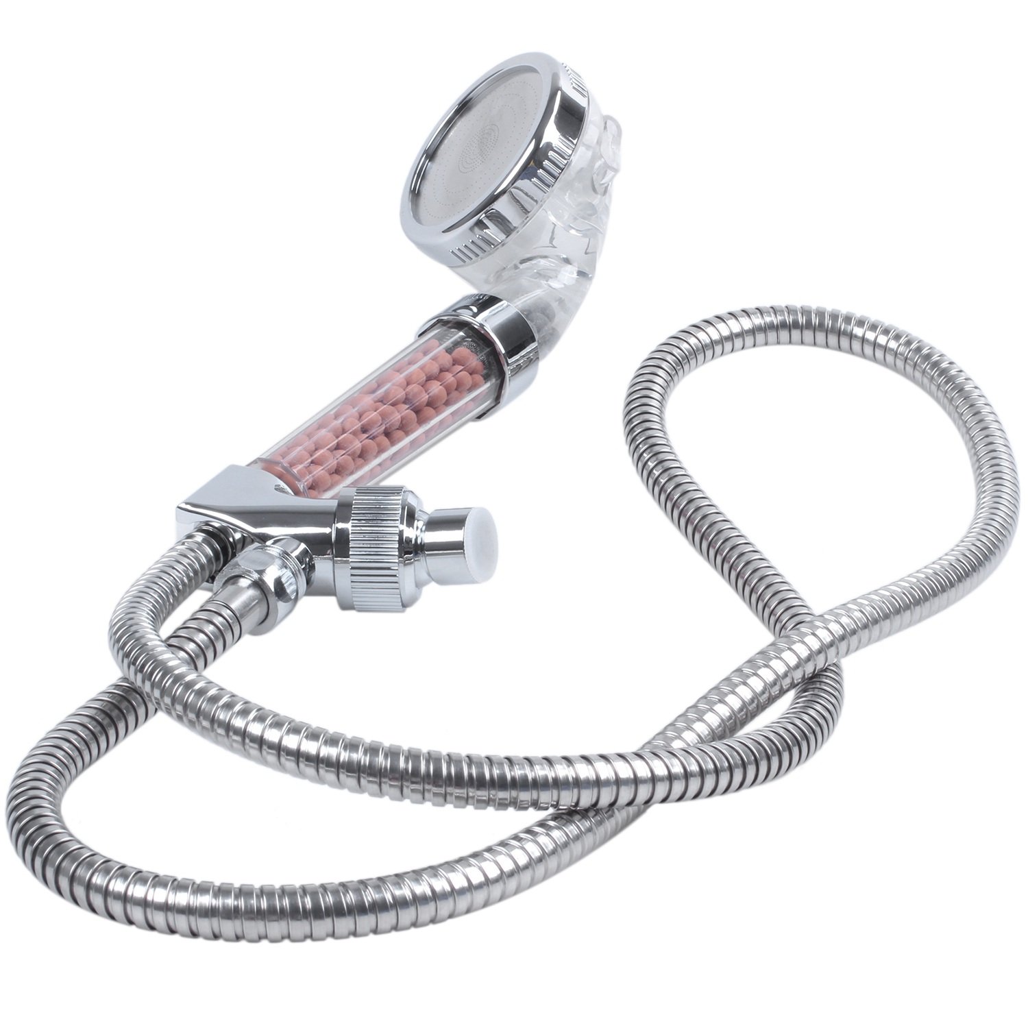 QUANBU Filtered Ionic Shower Head with Replacement PP Cotton Filter