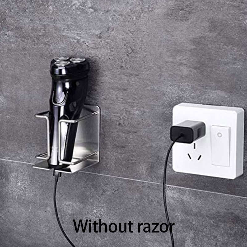Electric Shaver Holder WallMounted SelfAdhesive Stainless Steel