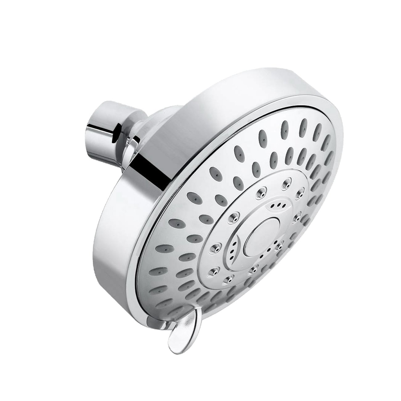 High Pressure Shower Head,5 Settings Showerhead with Adjustable Metal