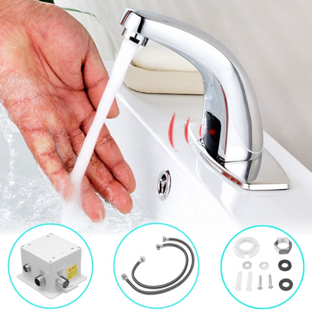 Practical Automatic Sink Mixers Sensor Tap Hands Free Infrared Water