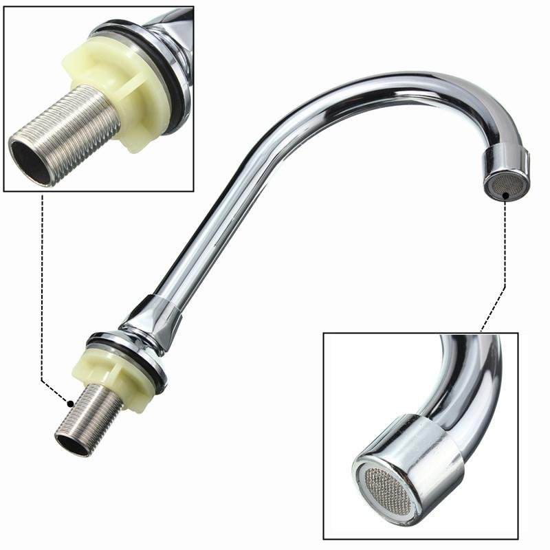 Single Handle Foot Pedal Valve Faucet Kitchen Bathroom Copper Basin
