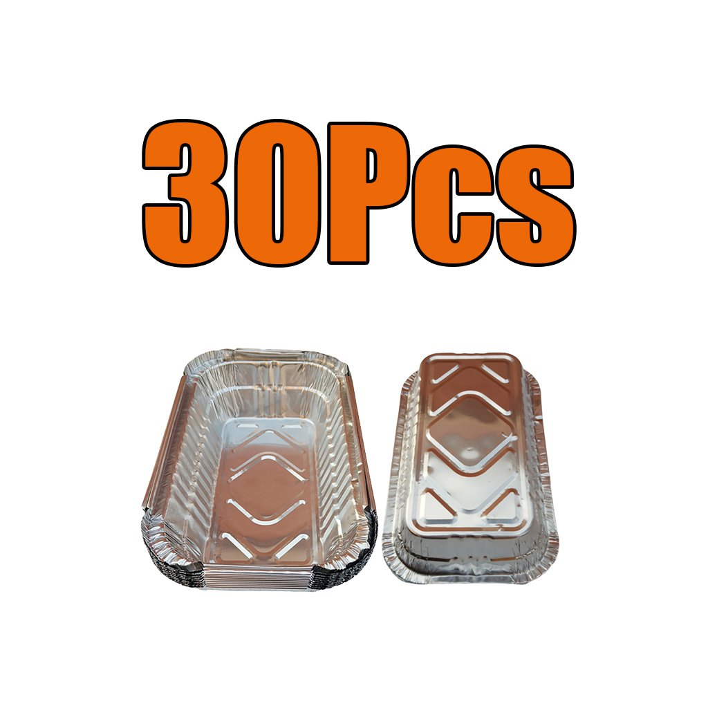 30pack Aluminum Foil Grill Drip Pans for BBQ Weber Grills Cooking 700ml