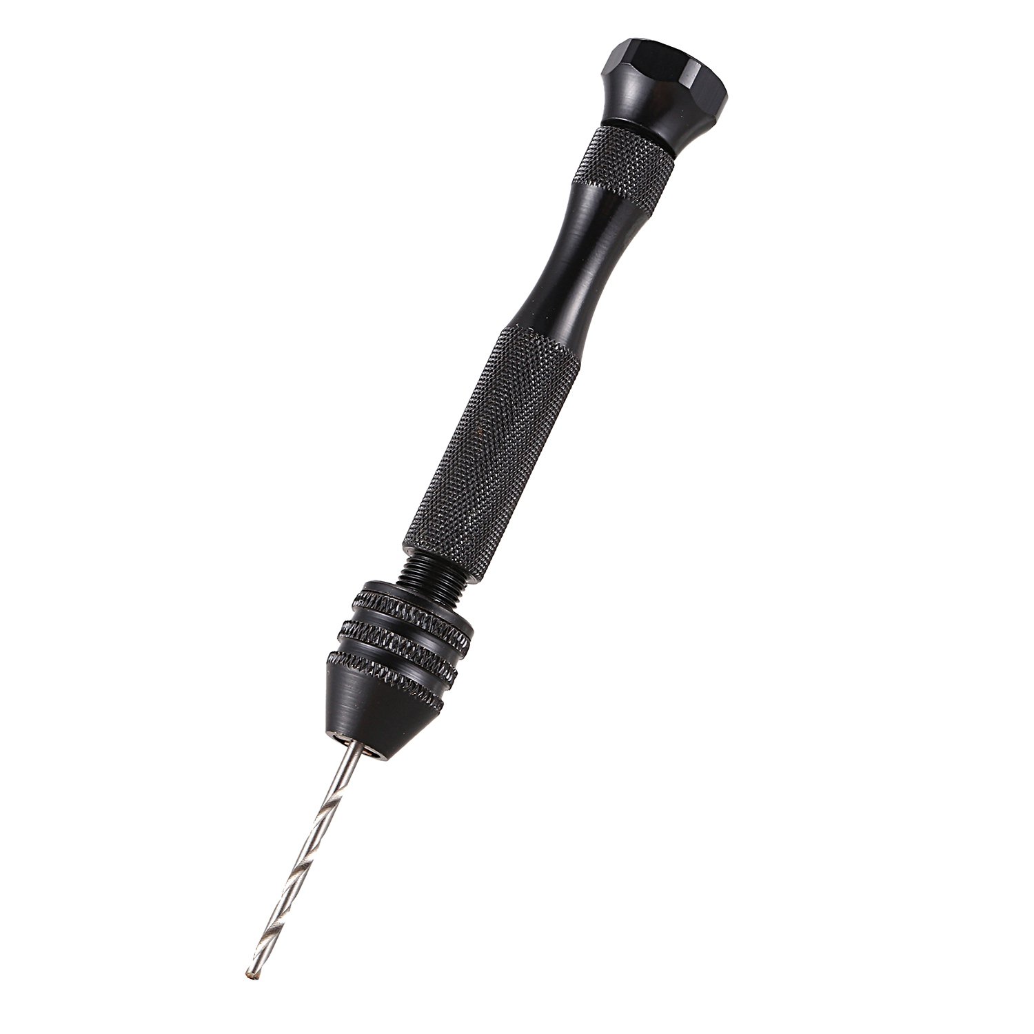 Mini Hand Drill,Precision Pin Vise Woodworking Hand Drill, miniature drill + 10pcs Mini MicroDrill