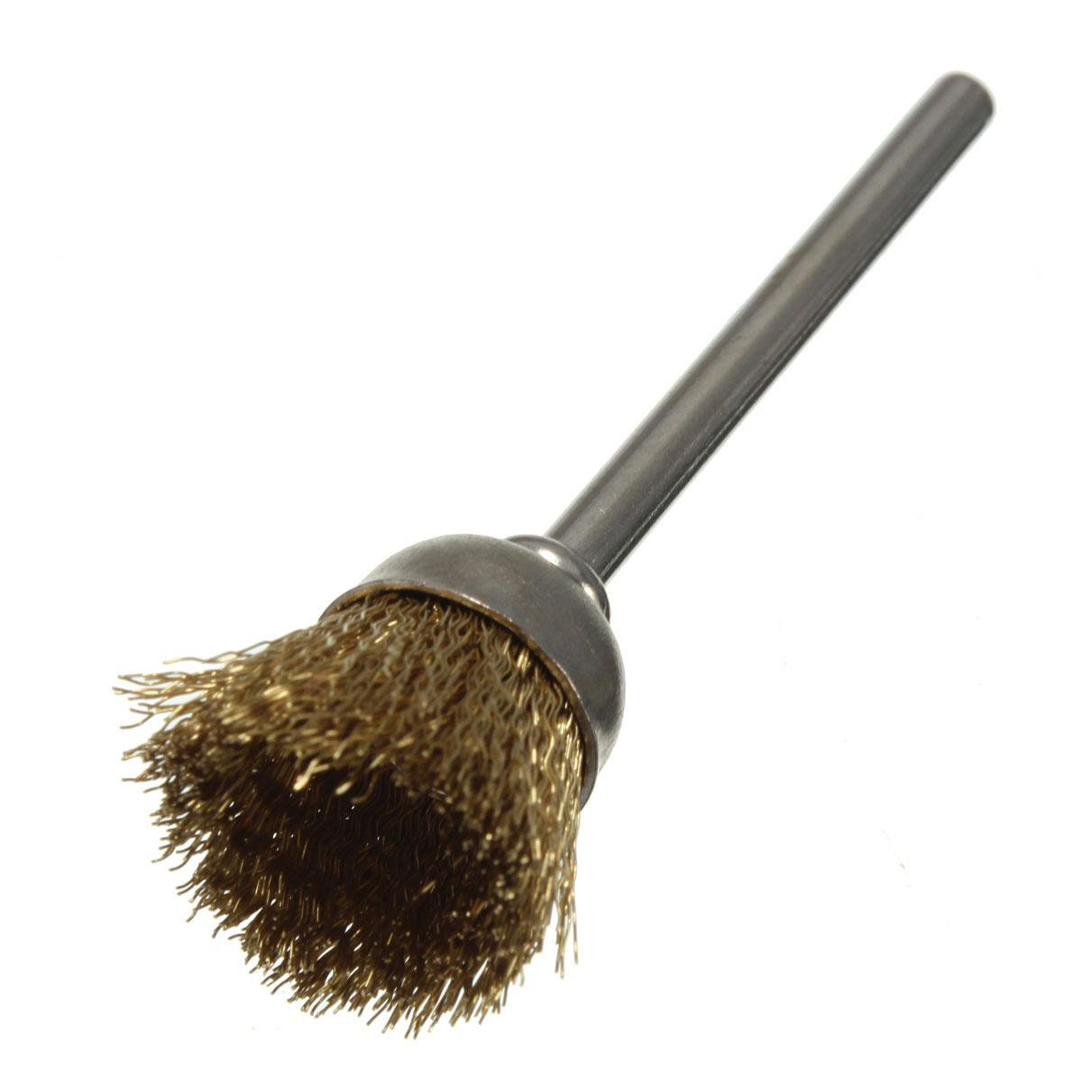 16mm Brass Wire Wheel Brush Brushes For Dremel Rotary Grinder Dril