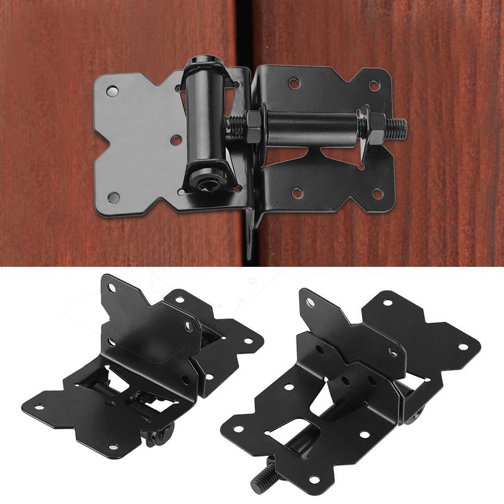 One Pair Carbon Steel Heavy Duty Hinges Fence Garden Gate Hinge PVC