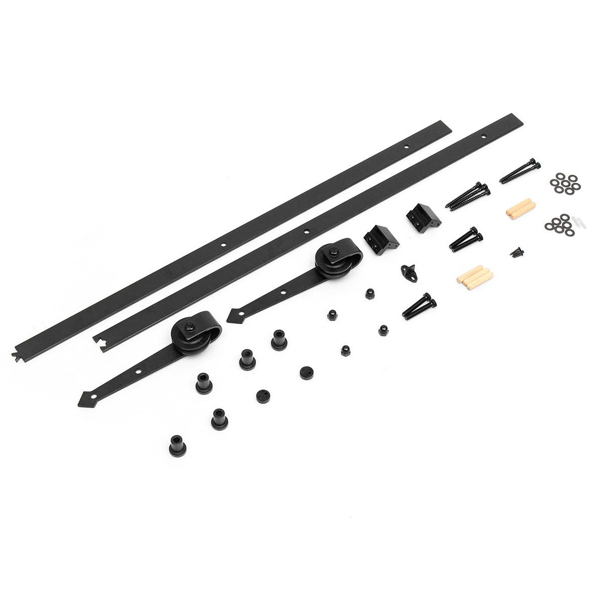 2m Sliding Barn Door Hardware Track Set Bedroom Interior Home