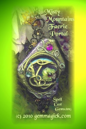 SPELL WORKER MAGIC(sm)/TOLKIEN JEWELRY/Misty Mountains Faerie Portal Necklace/Pendulum/Portal 4ec