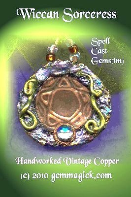 Pentagram/ Pentacle/Star/Pendant/ Necklace/ Pendulum/ WICCAN SORCERESS/Goddess/ Amulet/Vintage