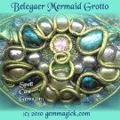 Elven Jewelry/ Tolkien Pendant/ Pendulum/ Belegaer Mermaid Grotto/Spell Cast Gems(tm)/