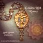 WINGED GODDESS/ Necklace/ Pagan Rosary/ Steampunk/ Gothic/ Scrying Mirror/ Pendulum/ Box/ Altar