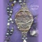 WINGED GODDESS/ Necklace/ Pagan Rosary/ Steampunk/ Gothic/ Scrying Mirror/ Pendulum/ Box/ Altar