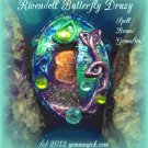 Elven/ Tolkien/ Necklace/ Pendant/ Pendulum/ RIVENDELL BUTTERFLY DRUZY/ Fairy-Inhabited/ Victorian/