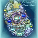 Elven/ Tolkien/ FORBIDDEN POOL Faerie Portals/ Pendulum/ Necklace/ Spell Bound Gems(tm)/ Roses