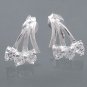 White CZ sterling earrings