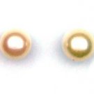 Natural Akoya Pearl Stud Earrings 14KT White Gold