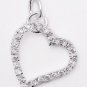 Floating CZ Heart Pendant
