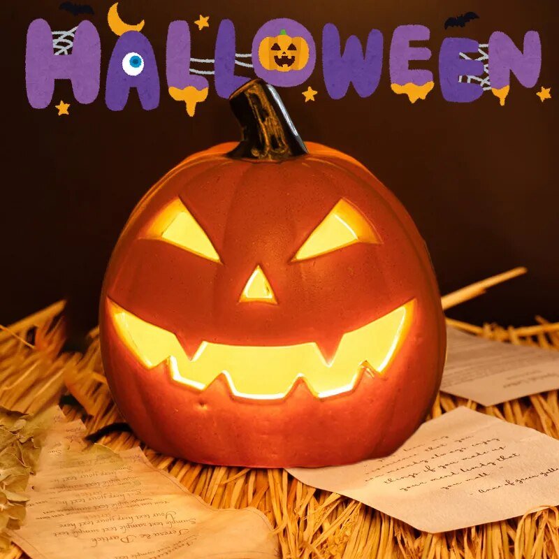 24cm Halloween Pumpkin Led Light For Halloween Decoration