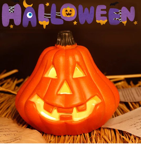 20CM Halloween Jack-O-Lantern Pumpkin Led Light For Halloweeb Decoration