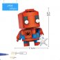 MOC Marvel Avenger Figure Mini Block Super Hero Big Head Building Brick Toy