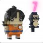 MOC Dragon-Balls Figure Mini Block Super Hero Big Head Building Brick Toy