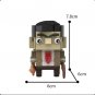 MOC Mr.Bean Figure Mini Block Big Head Building Brick Toy