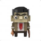 MOC Mr.Bean Figure Mini Block Big Head Building Brick Toy