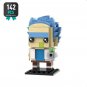 MOC Ricks and Mortyed Figure Mini Block Big Head Building Brick Toy