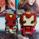 MOC Movie Series Super Hero Scarlet Witch Wanda Figure Mini Block Big Head Building Brick Toy