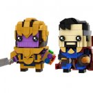 MOC Marvel Avenger Thanos Dr Strange Figure Mini Block Super Hero Big Head Building Brick Toy
