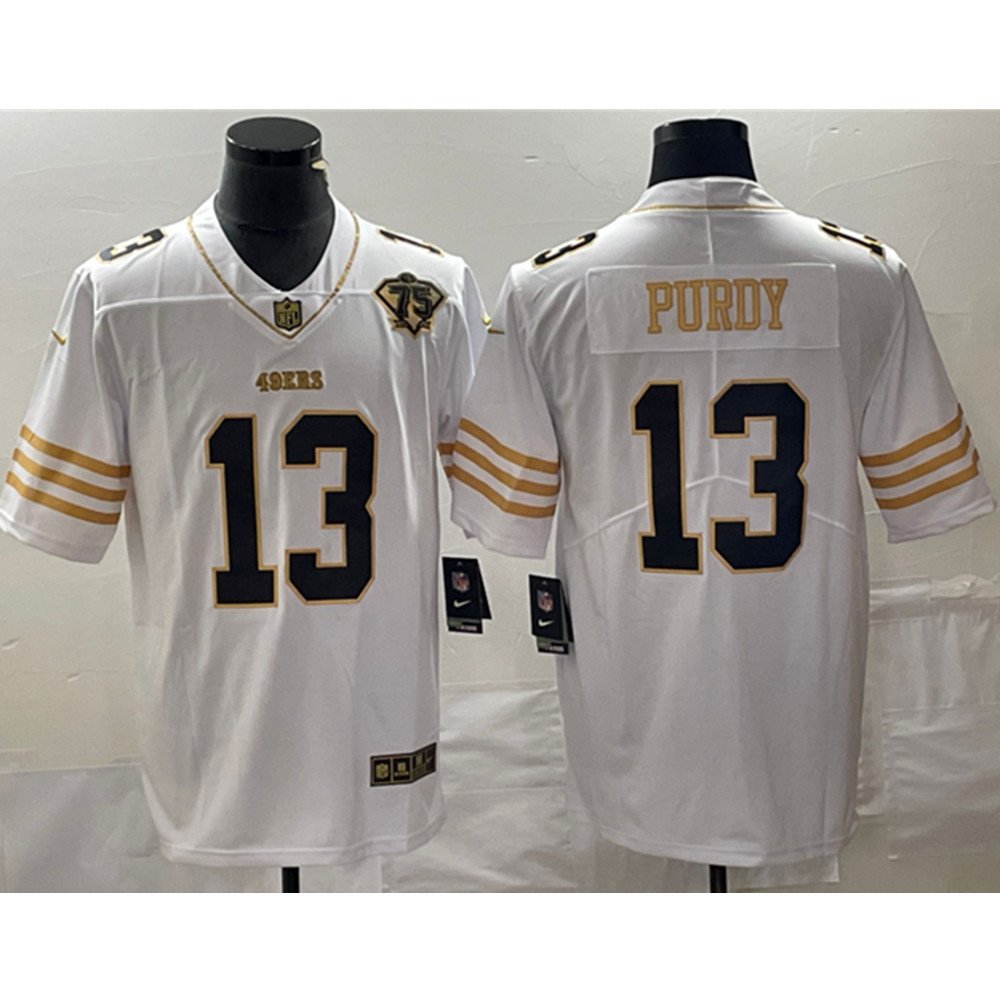 Brock Purdy White Gold Jersey