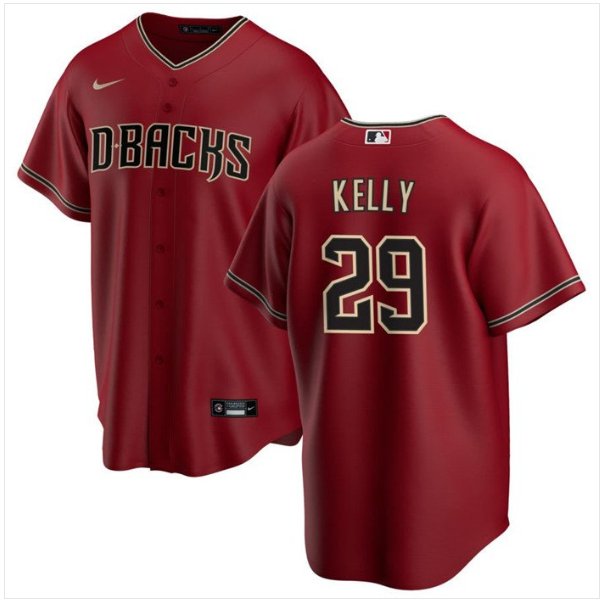 Team Issued #29 Merrill Kelly Pinstripe Jersey