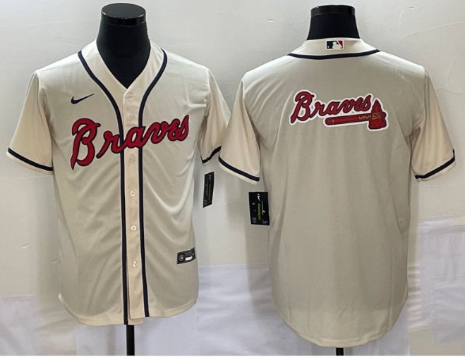 Matt Olson #28 Atlanta Braves Navy Cool Base Stitched Jersey