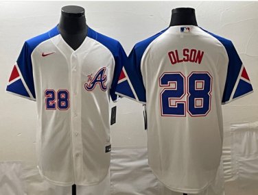 Matt Olson Atlanta Braves Men's White 2023 City Connect Name