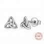 925 Plata De Ley Pendientes De Nudo