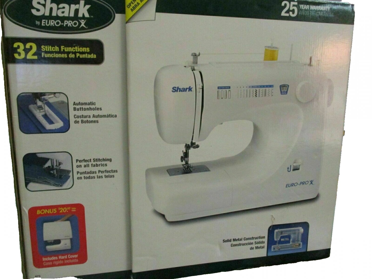 Shark Euro Pro X Sewing Machine, Model 473.