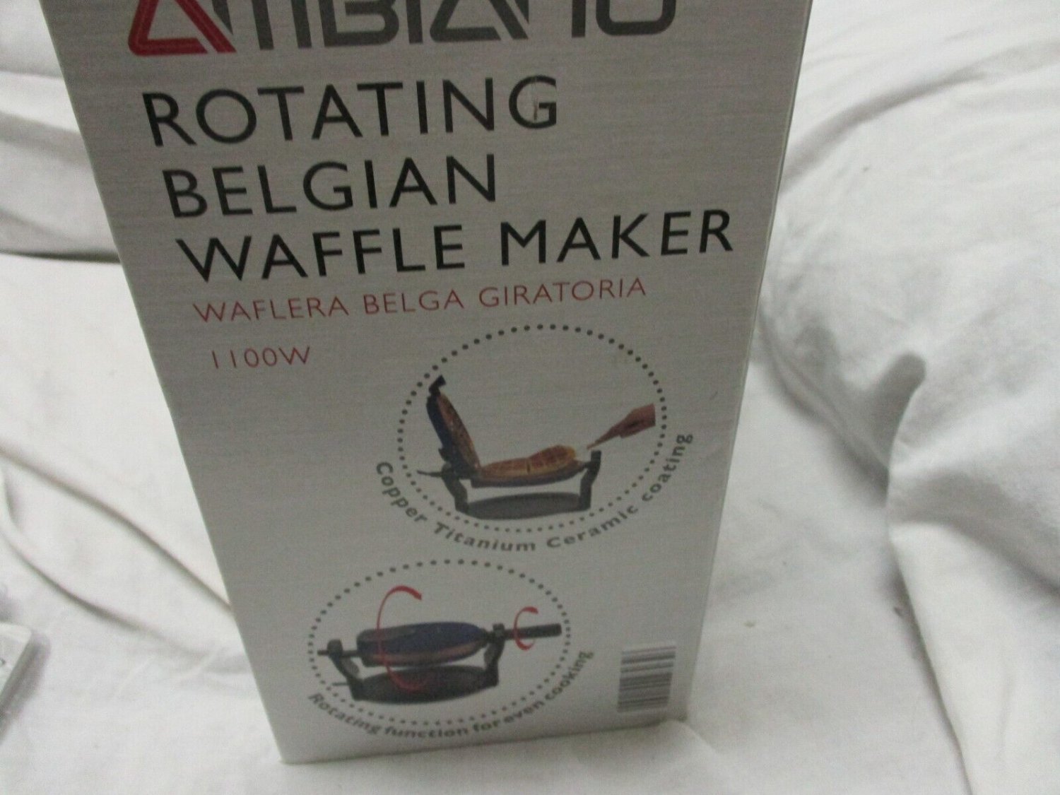 Ambiano Classic Rotating Belgian Waffle Maker 1100 Watt